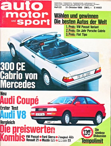 Auto motor und sport - motor, 10/1988