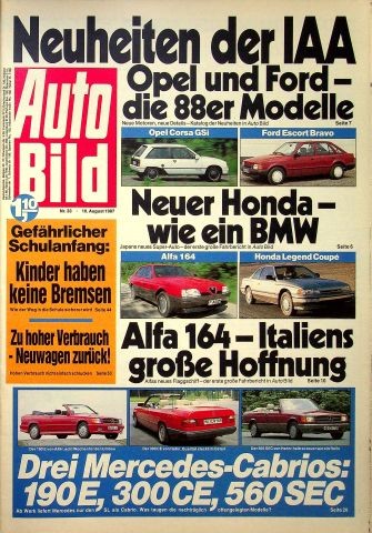 Auto bild 1987 - auto, 33/1987