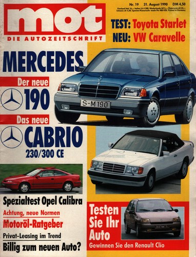 Zeitschrift mot auto 1990 - zeitschrift,